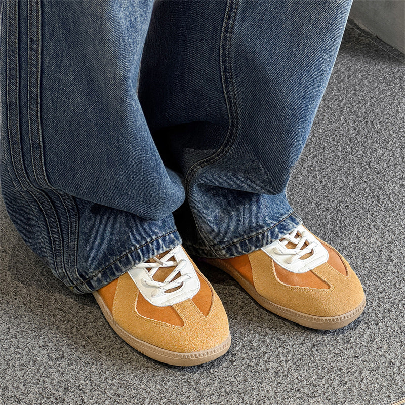 Niche Retro Breathable German Training Couple Women's Casual Shoes