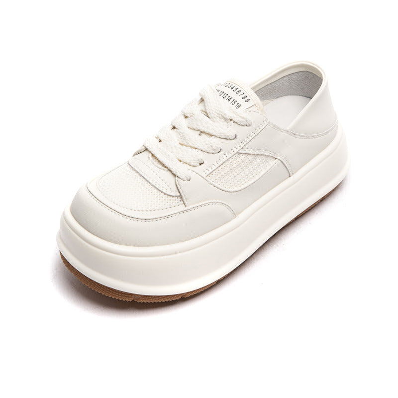 Women's Mesh Summer Small Elevator Wild Sports Doll Head Board Women's Casual Shoes
