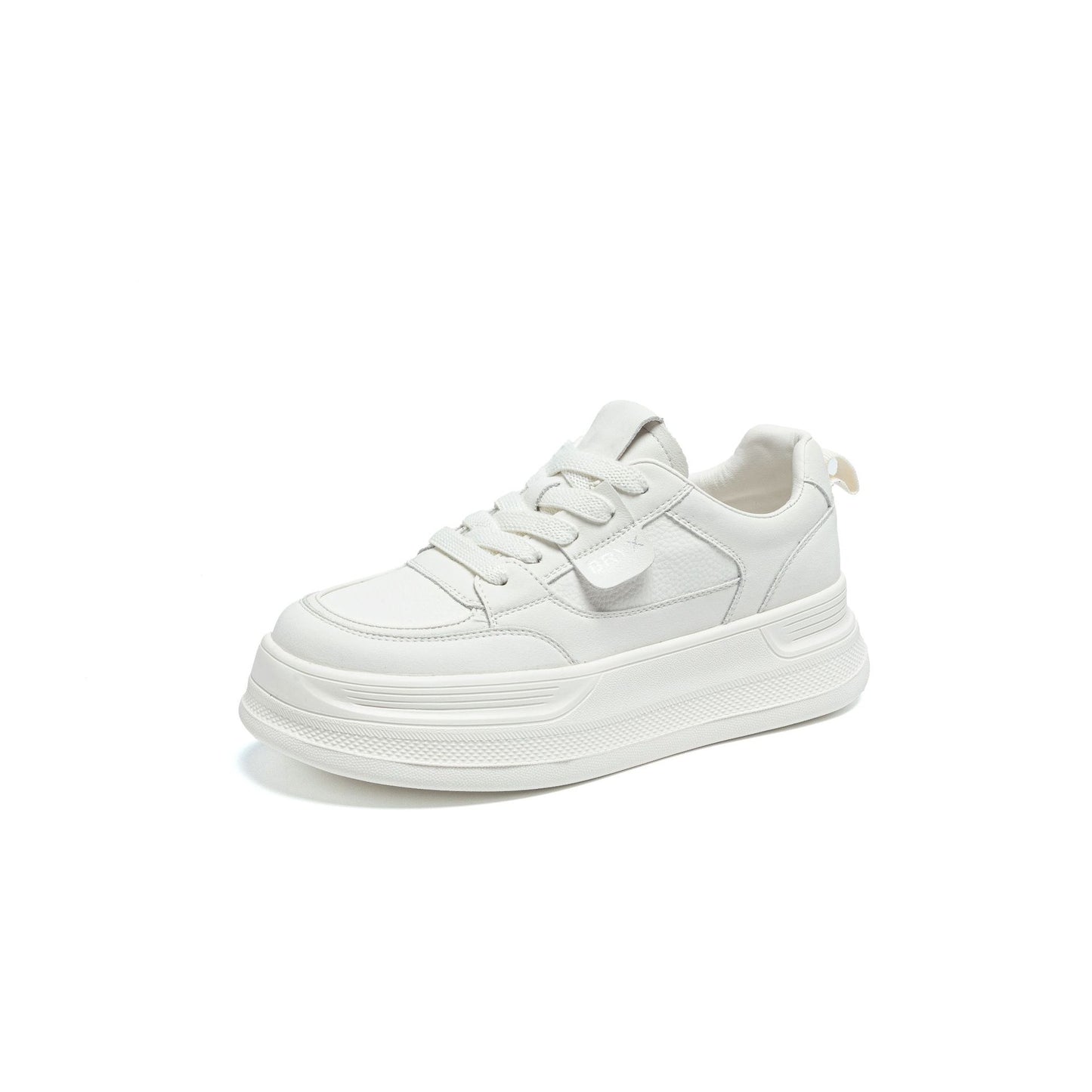 Women's White Spring Breathable Lightweight Muffin Increased Women's Casual Shoes