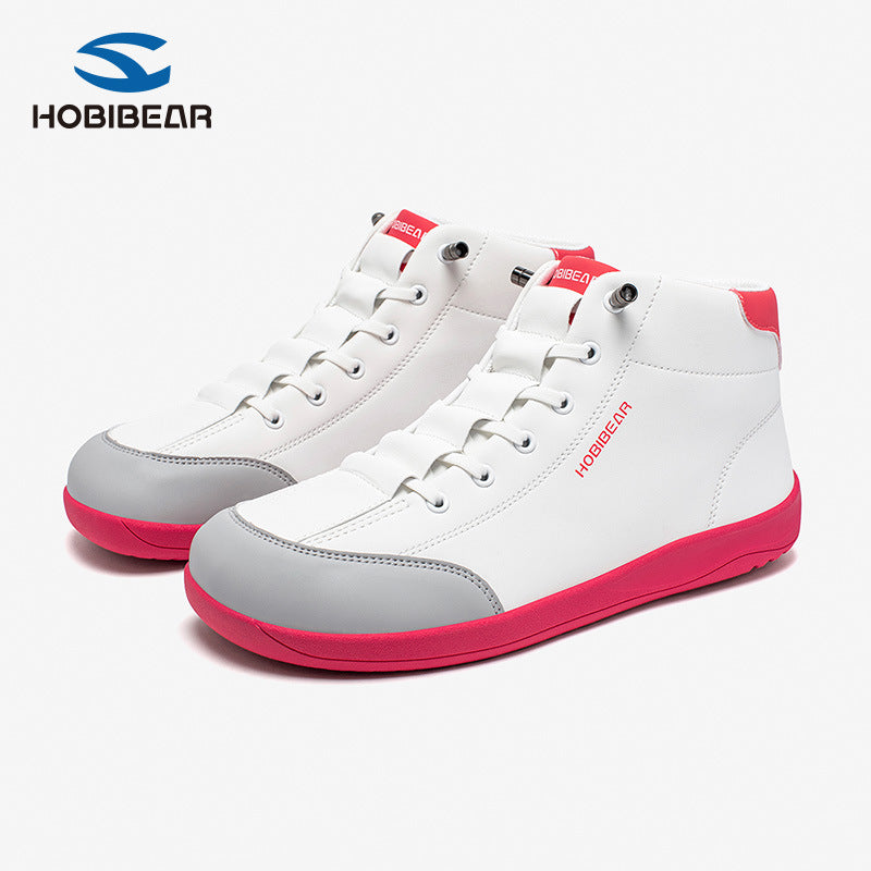 Wide Toe Synthetic Vamp Short Slip-on Boots