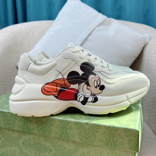 Women's & Men's Bottom Tide Genuine Style Female Height Sneakers