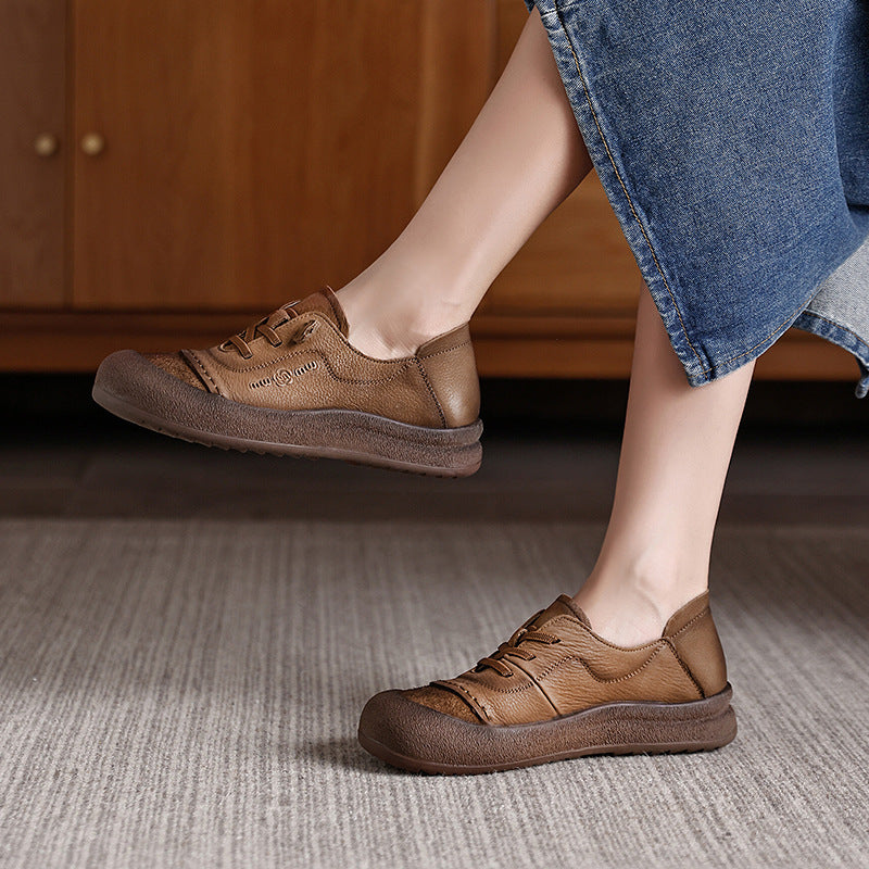 Women's Genuine Big Head Soft Bottom Surface Women's Casual Shoes