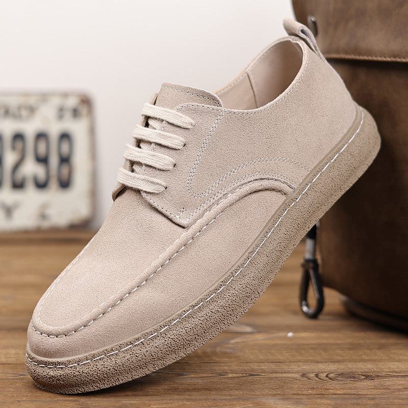 Men's Suede Skateboard Working Platform Martin Men's Shoes