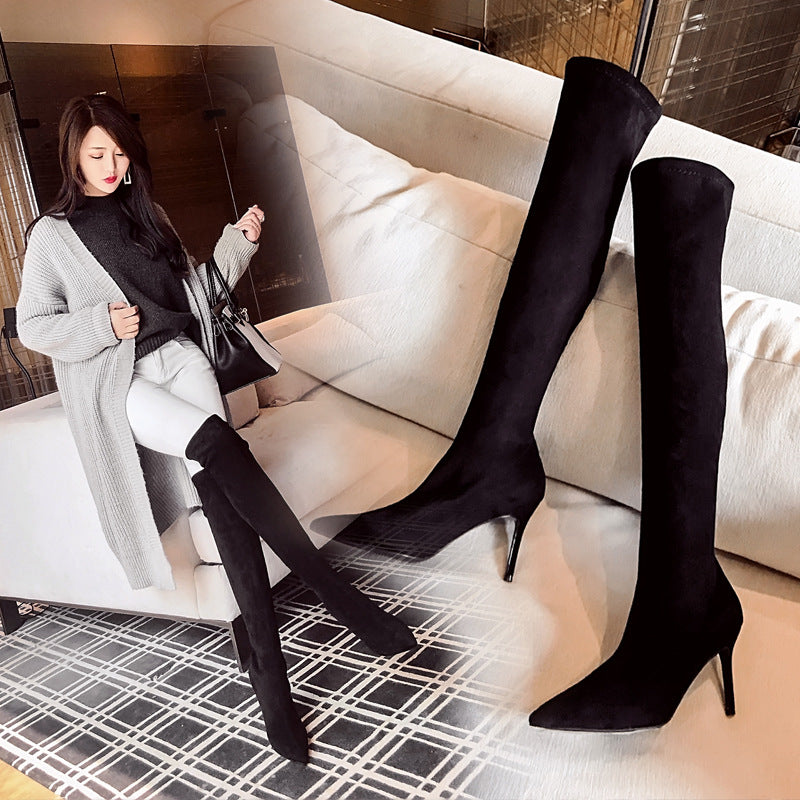 Women's Over The Knee No Drop Tube Heels