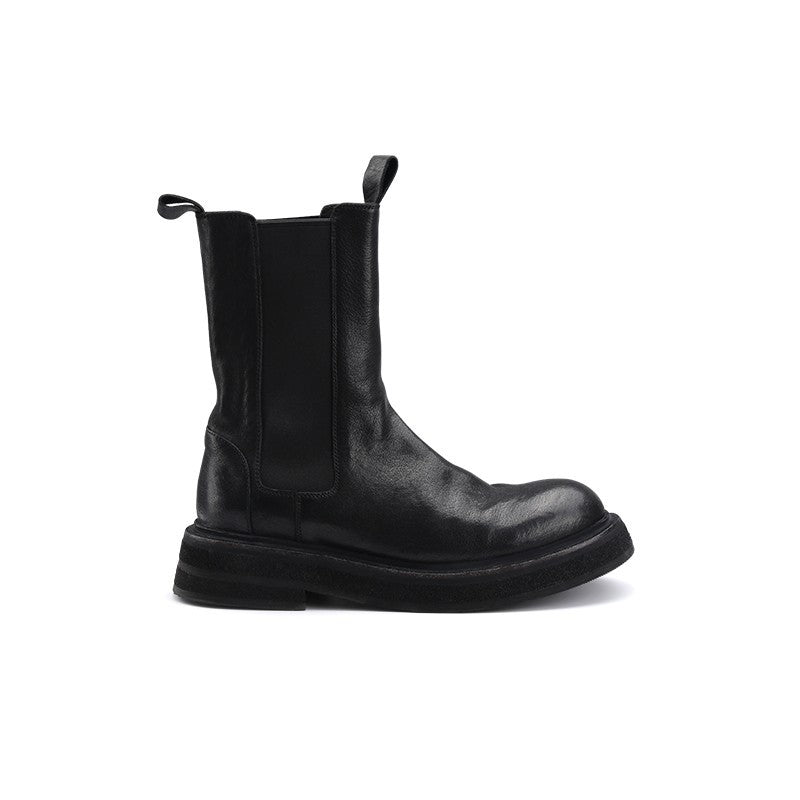 Women's Thick Bottom Smoke Pipe Chelsea Ankle Boots