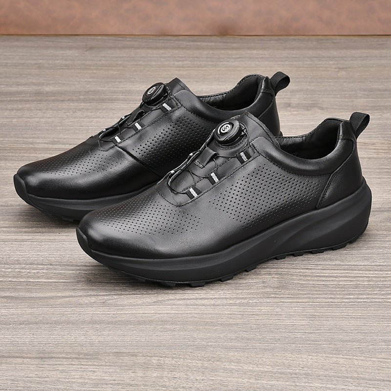Men's British Business Classic Commuter Soft Bottom Pumps Leather Shoes