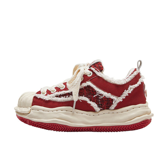 Women's & Men's Street Dissoed Bread Thick Bottom Hight Increasing Sneakers