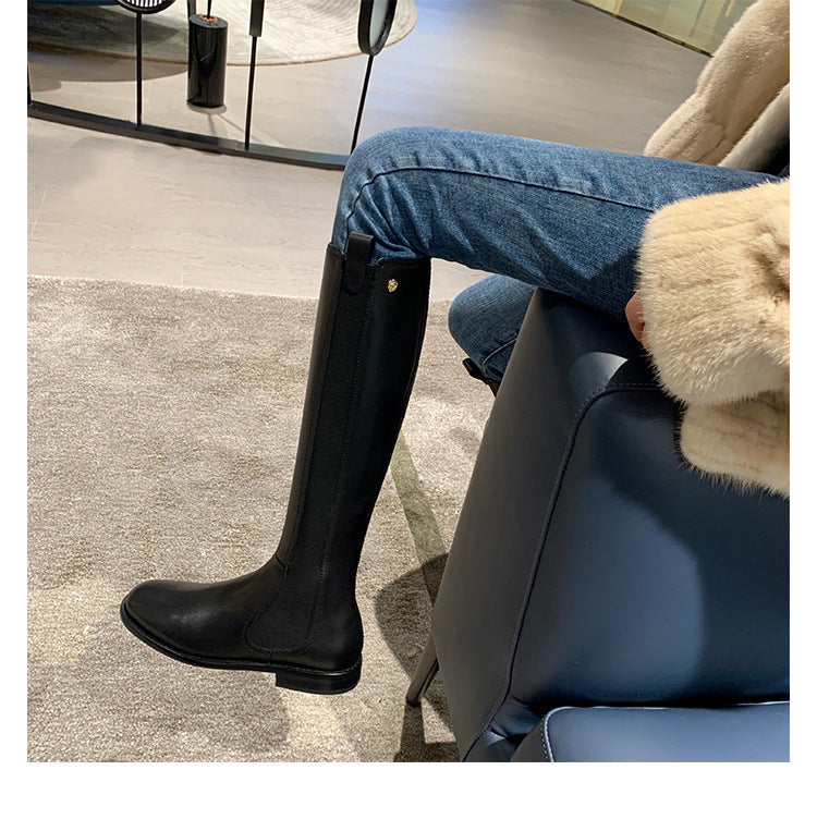 Grape Mom Female Slimming High Leg Not Over Boots