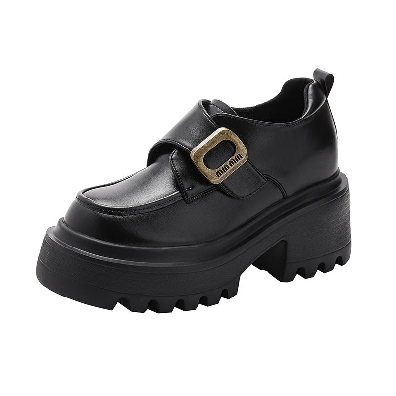Women's Genuine Platform Spring British Style Pumps Loafers