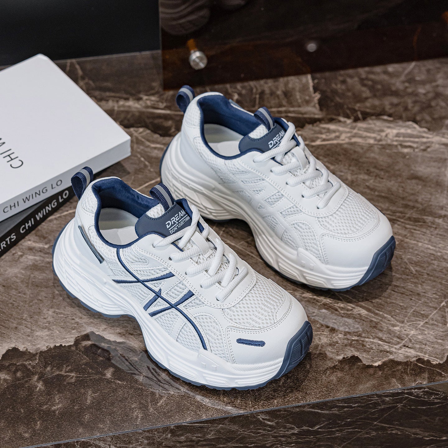 Women's Dad Spring Running Breathable Mesh Large Women's Sports Shoes