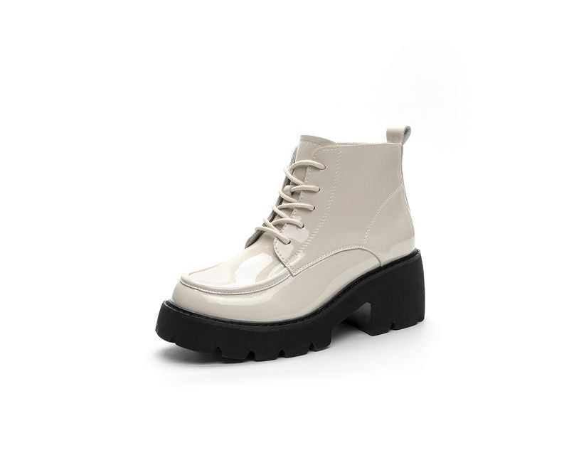 Women's Chunky Platform Height Increasing Versatile Fashion Heels