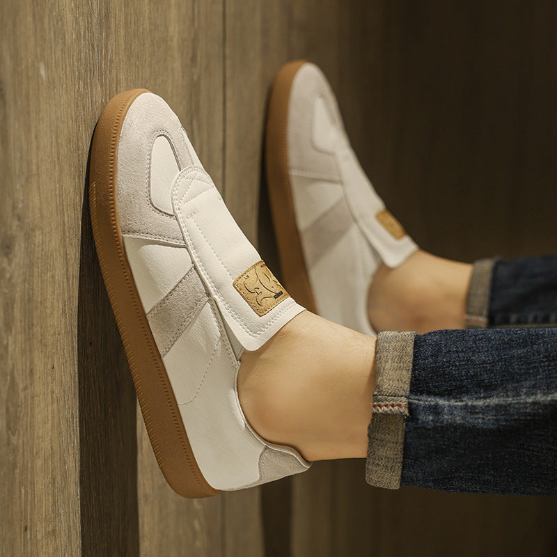 Men's Autumn Slip-on Lightweight Soft Sole Easy Wear Sports Moral Men's Shoes