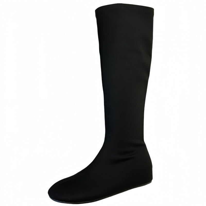 Design Long Mango Toe Flat Bottom Stretch 2 Boots