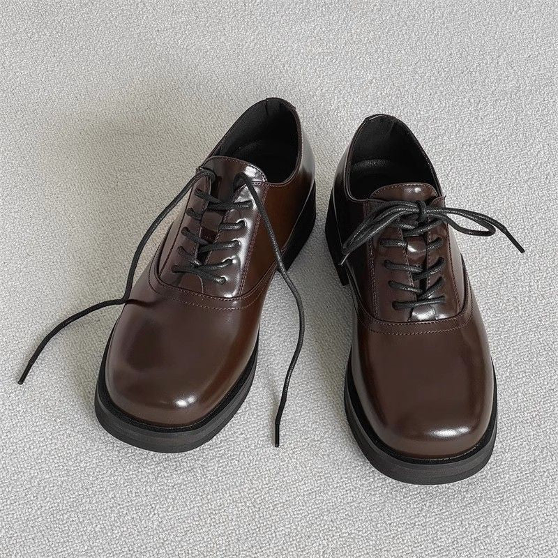 Women's & Men's Formal Wear Big Head Height Increasing Wedding Men's Business Leather Shoes