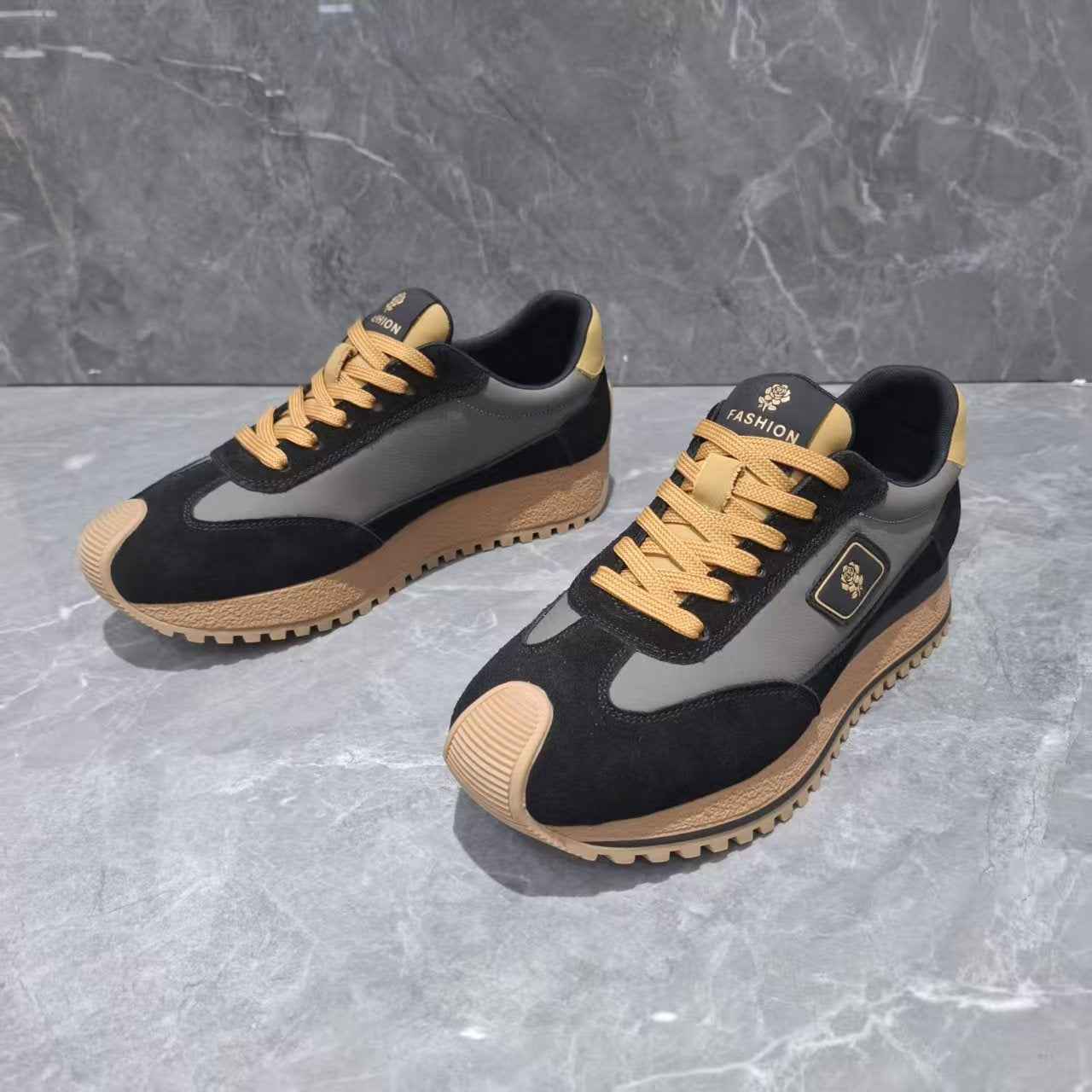 Men's Spring Fashion Genuine Breathable Versatile Trendy Men's Sports Shoes