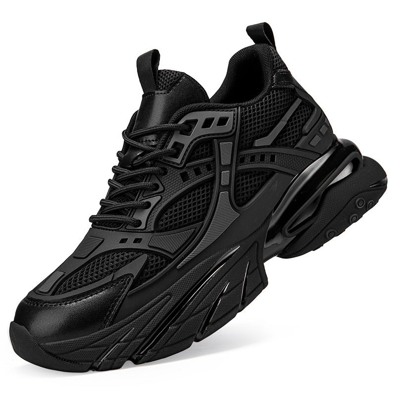 Men's Mesh Breathable Invisibly Heightened Platform Running Men's Shoes