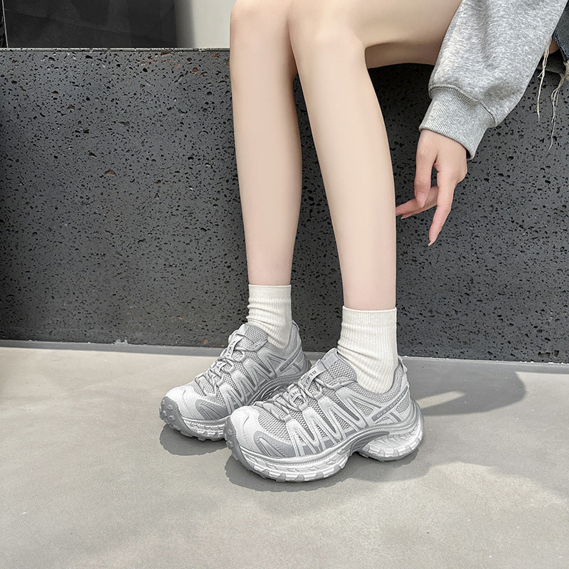 Women's Increasing Lightweight Platform Fashionable Breathable Dad Women's Sports Shoes