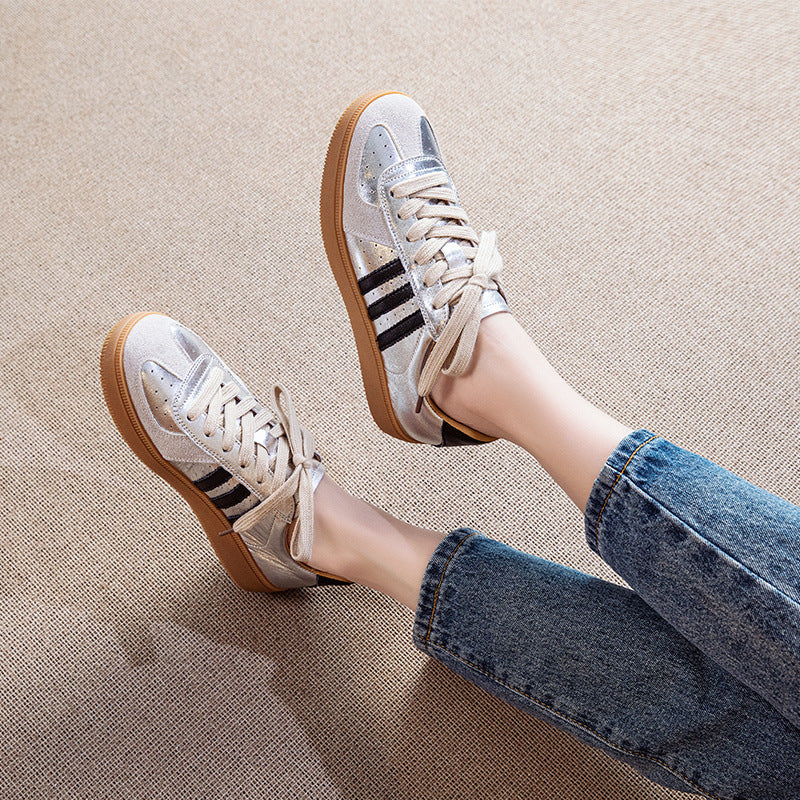 Women's Tendon Bottom Travel Board Flat German Casual Shoes