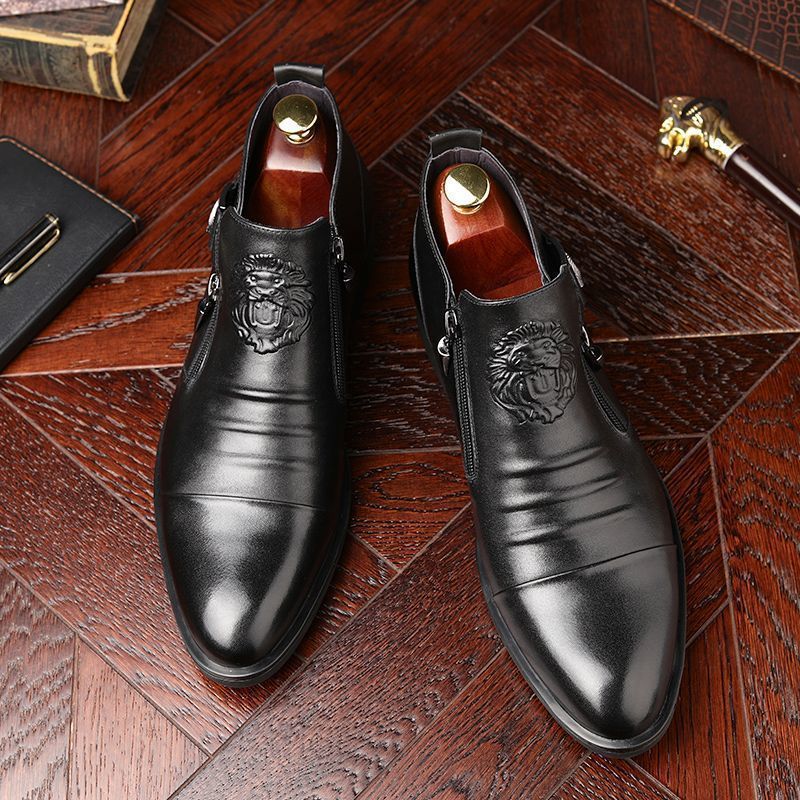 Versatile Men's Formal Wear Handmade Martin Men's Business Leather Shoes
