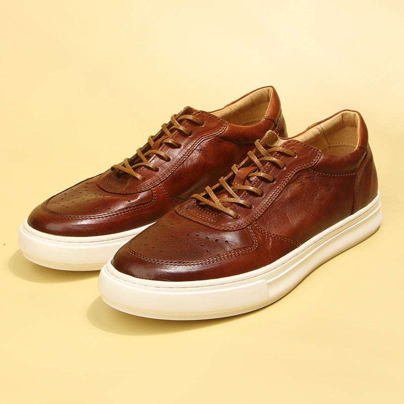 Men's Horse Washed-out Vintage Genuine Fashion Trendy Sneakers