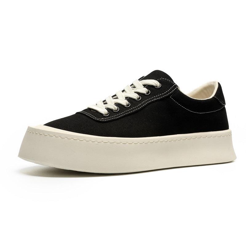 Men's Versatile Simple Style Thick-soled Summer Breathable Men's Canvas Shoes