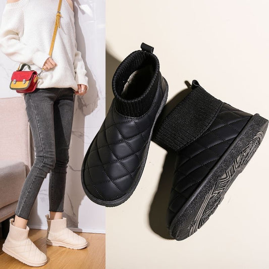 Women's Winter Korean Style Fleece-lined Thick Bread Women's Shoes