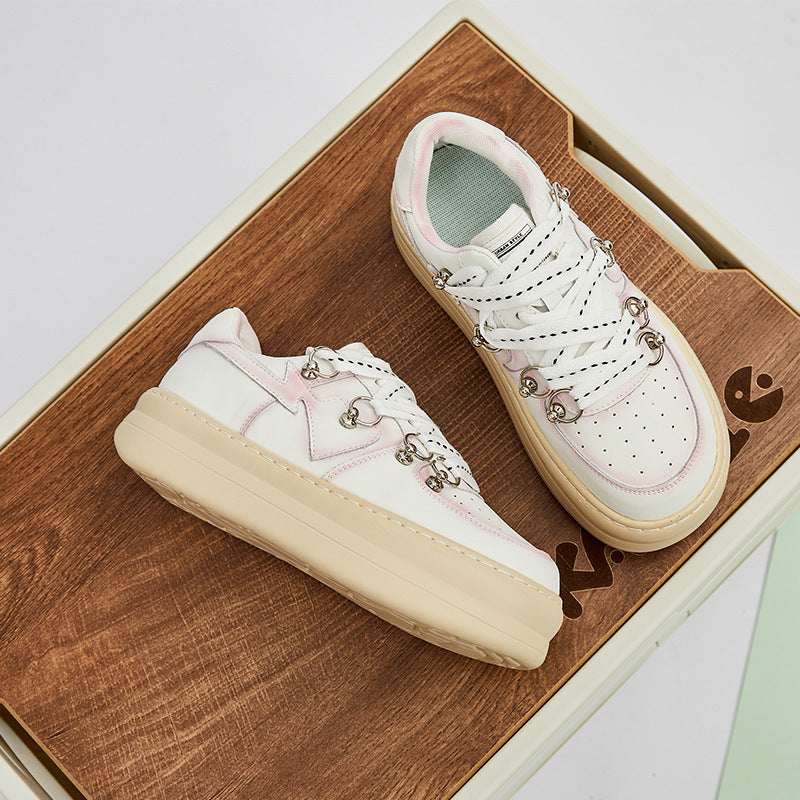 Women's Platinum Spring Round Toe Comfort Daily Casual Shoes