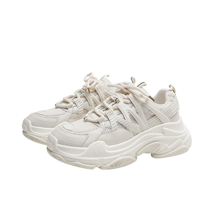 Women's Platform Dad Trendy Spring Genuine Elevator Sneakers