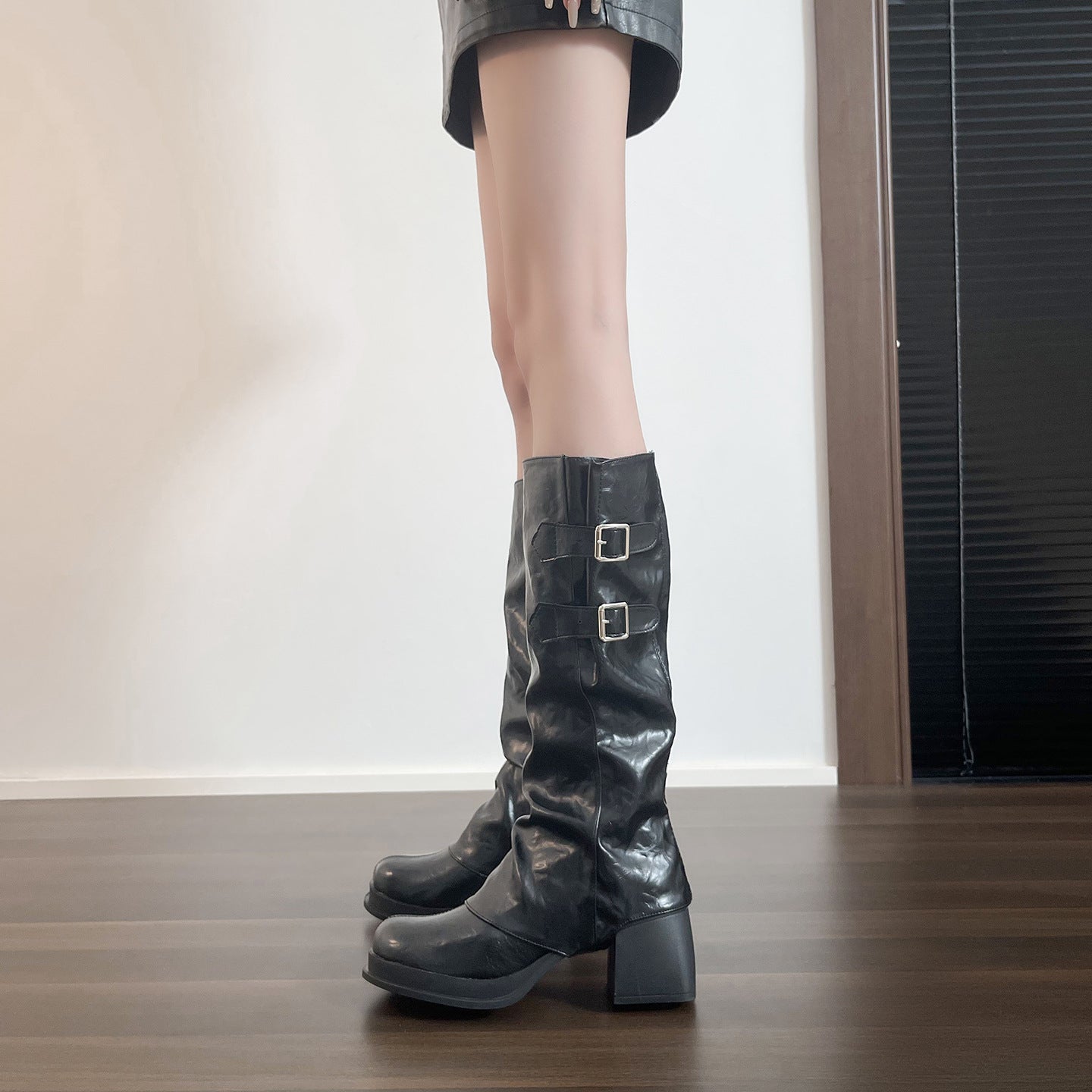 Women's Platform Tall Knight Retro Pantyhose High Below The Heels