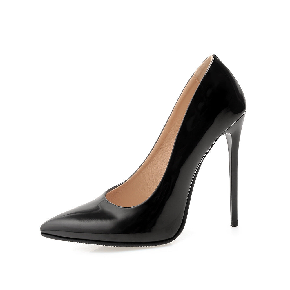 Women's Autumn Stiletto Patent Pumps Plus Size Large Women's Shoes