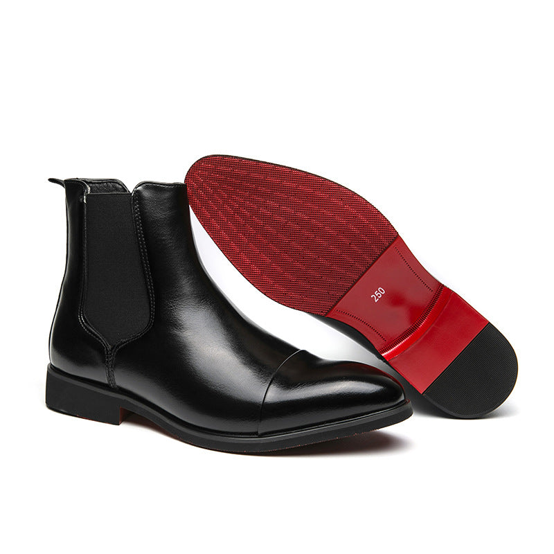 Men's Slip-on Plus Size Red Sole Martin Leather Shoes