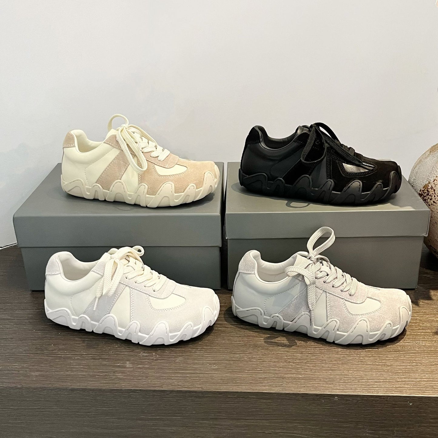 Women's Spring Octopus Niche Matte Breathable Running Lightweight Thin Women's Casual Shoes