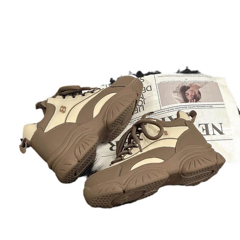 Women's Thick Bottom Thickened Dad Small Women's Shoes