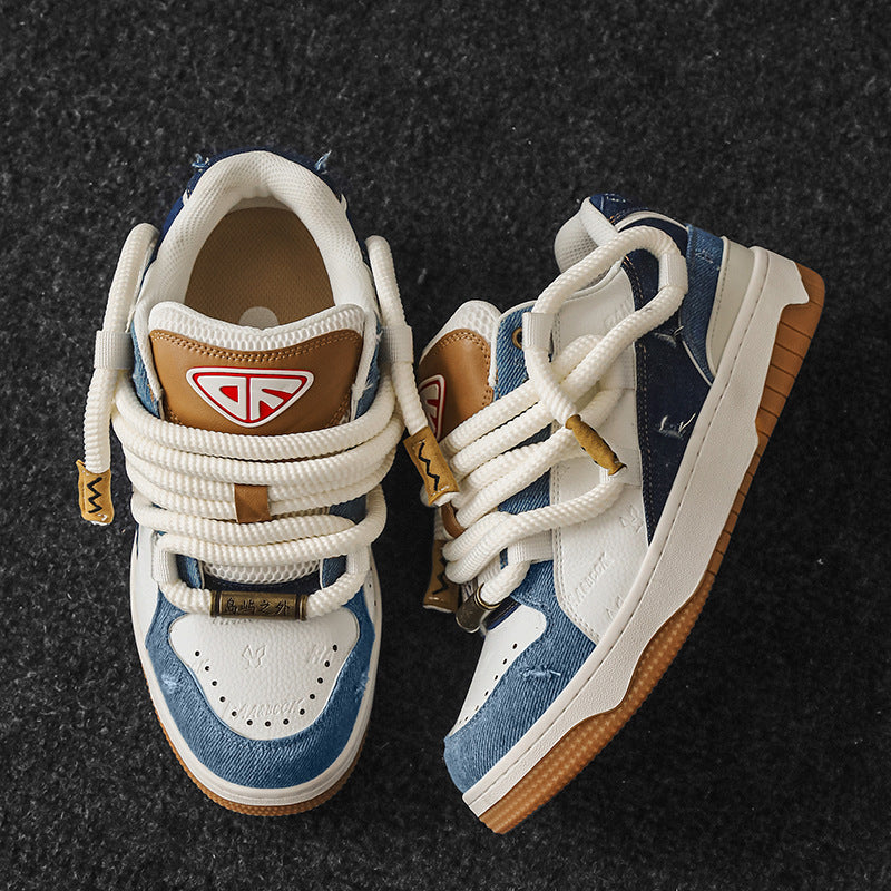 Women's & Men's Niche Denim Bread Summer Lovers Versatile Sneakers