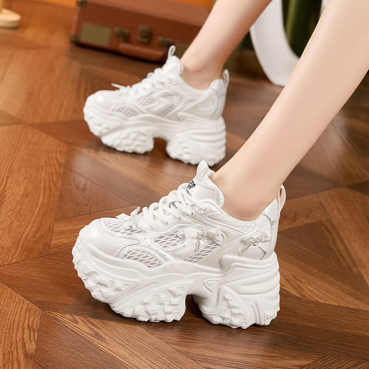 Women's & Men's Small Height Increasing Insole Sports Hollow Sneakers
