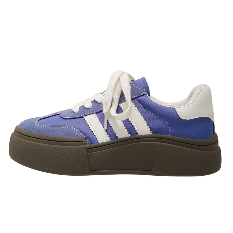 Women's Genuine Spring Thick-soled Wild Comfortable Breathable German Leather Shoes