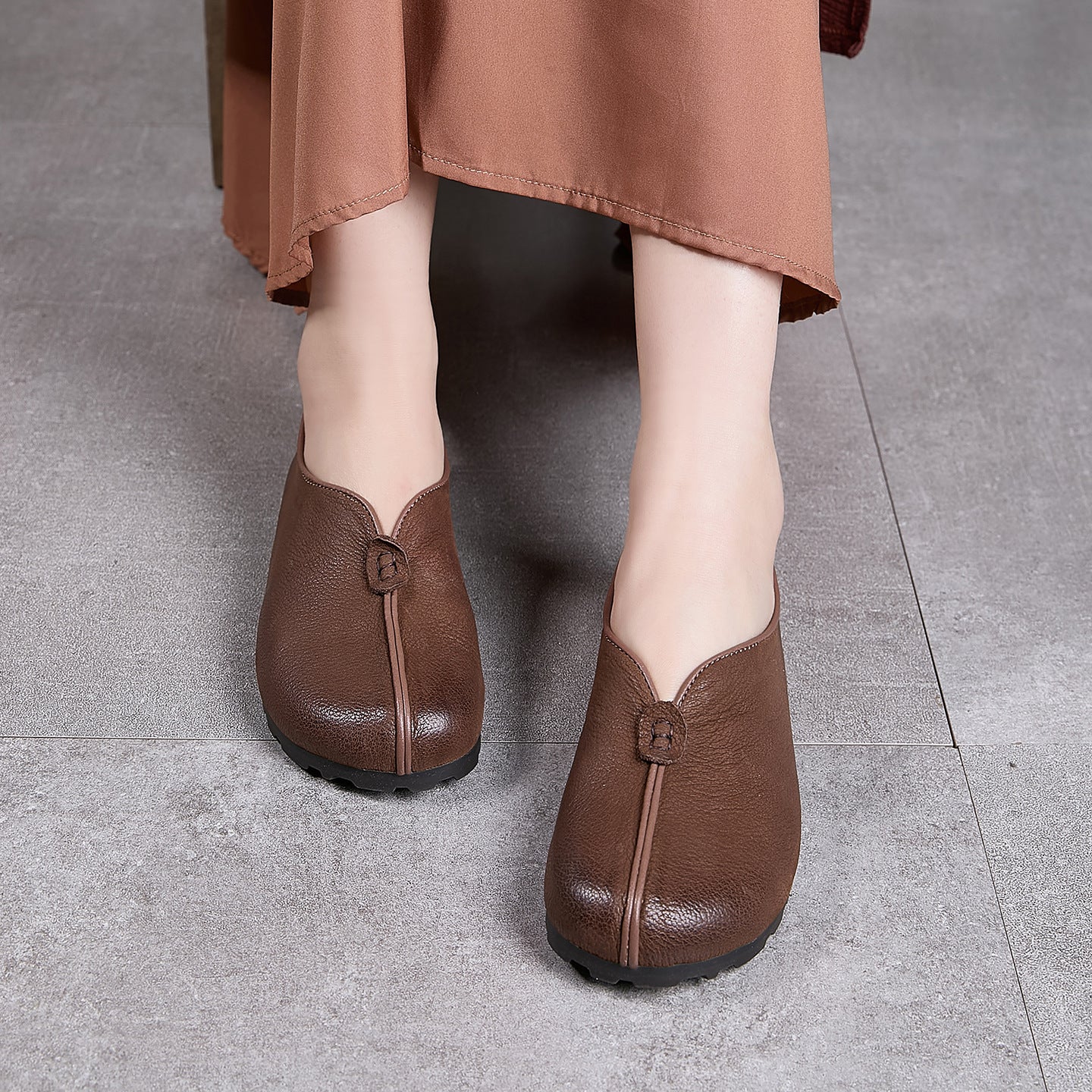Women's Cotton Linen Art Hand-rub Color Old Man Dad Soft Bottom Men's Shoes