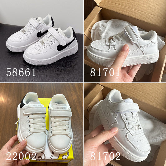 Children's Clearance Sale White Boys Performance Sneakers