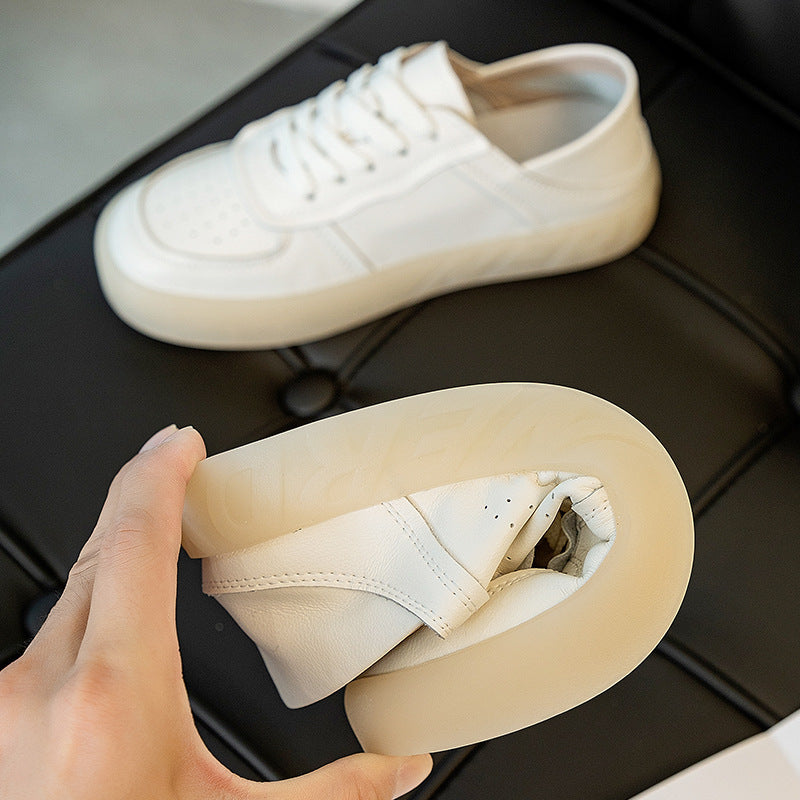 Women's Flat Autumn Genuine Nurse Single-layer Soft Men's Shoes