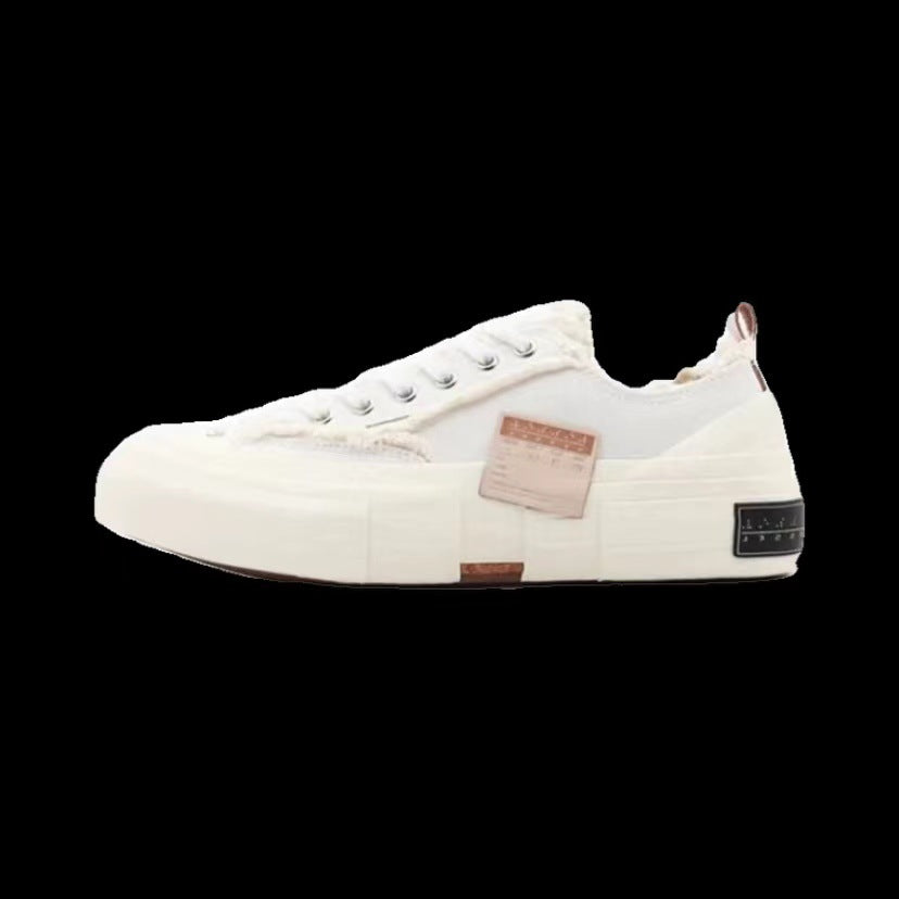 Women's & Men's Support Frayed Edge Trendy Thick Sole Increased Women's Canvas Shoes