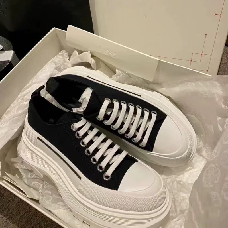 Women's Gao Ding Platform Height Increasing Couple Women's Canvas Shoes