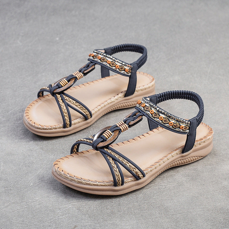 Women's Bohemian National Style Holiday Fashion Trendy Sandals
