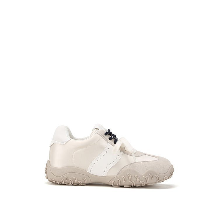 Increasing Insole Mercerized Crescent Pearl Lace Sports Casual Shoes