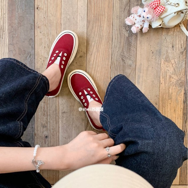 Women's Increasing Crescent Moon Lazy Two-way Strap Women's Casual Shoes
