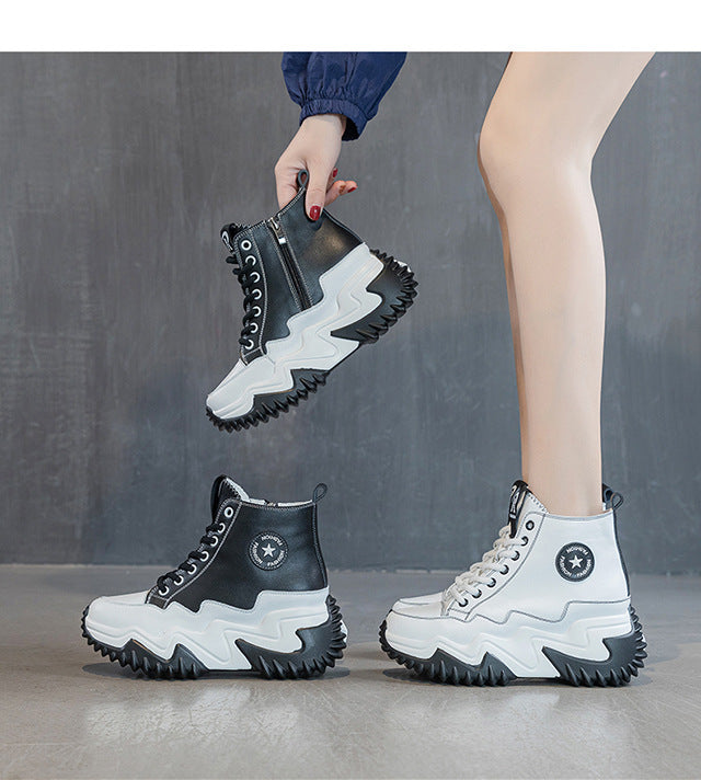 Women's Genuine Platform Height Increasing Insole Sports Casual Shoes