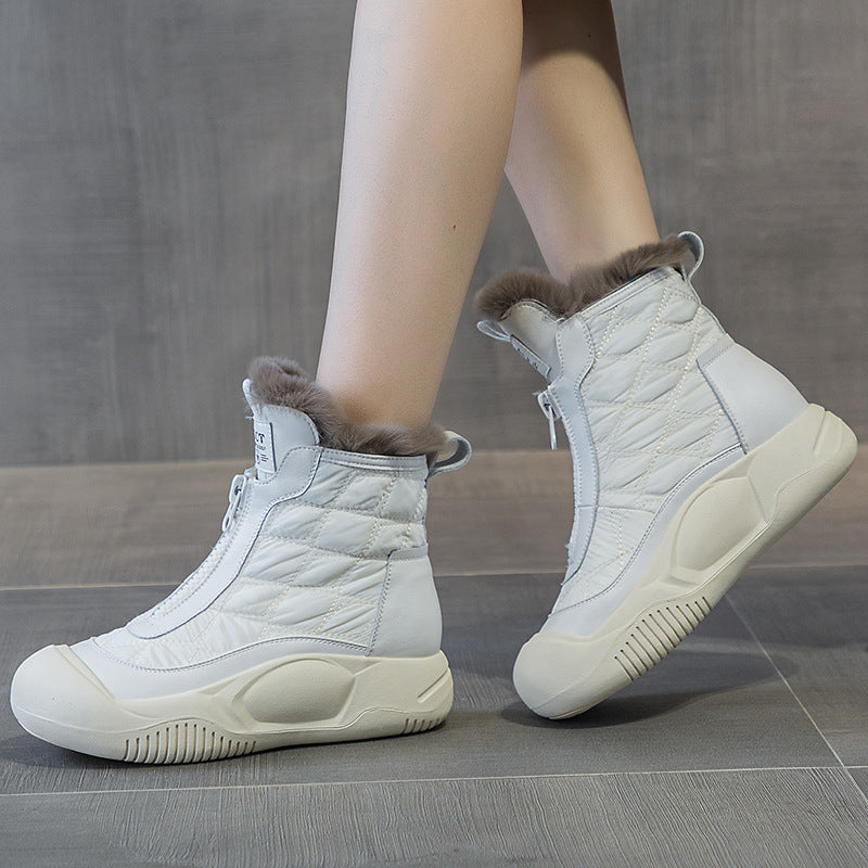 Casual Beautiful Graceful Big Cotton Platform Women's Casual Shoes
