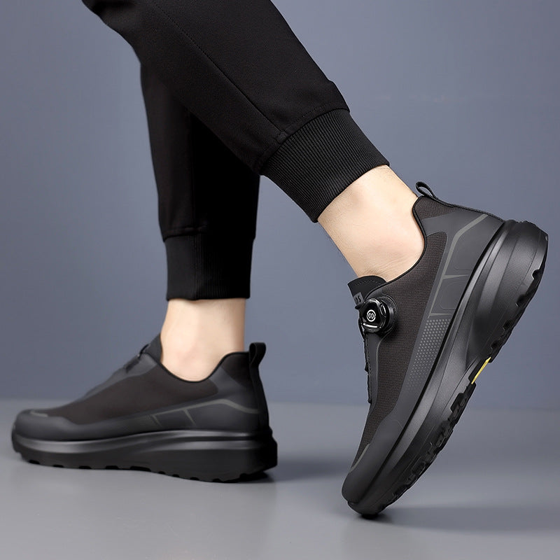 Men's Spring Thick Bottom Rotating Buckle Soft Fashionable Hiking Outdoor Men's Shoes