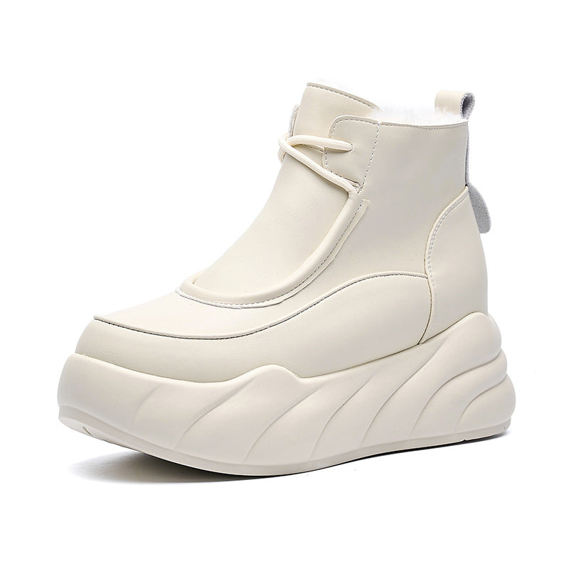 Women's Winter Fashion Platform Thick Wool Warm Women's Shoes