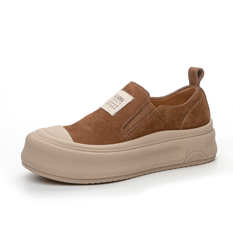 Women's First Layer Cowhide Autumn Genuine Platform Women's Casual Shoes