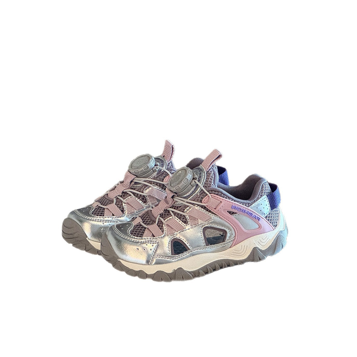 Children's Rotating Buckle Frame Boys Lightweight Hollow Children's Sports Shoes